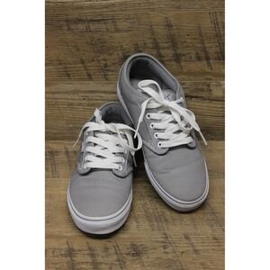Vans Atwood Skate Shoes Women's Size 10 Gray Canvas Low Top Lace Up